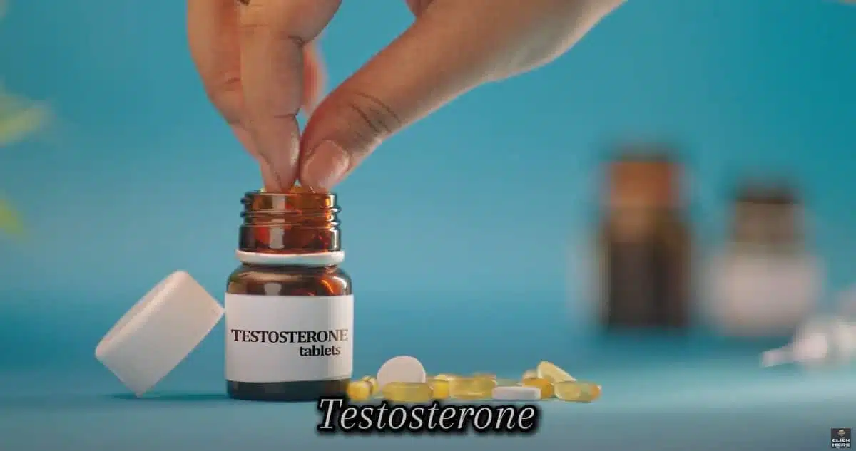 HRT Blog 85 image of testosterone pellets being added to a perscription bottle
