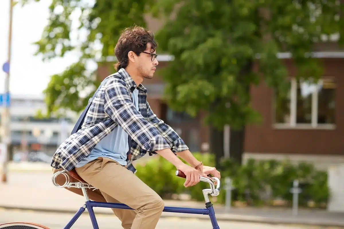HRT Blog 42 Young male patient biking to clinic