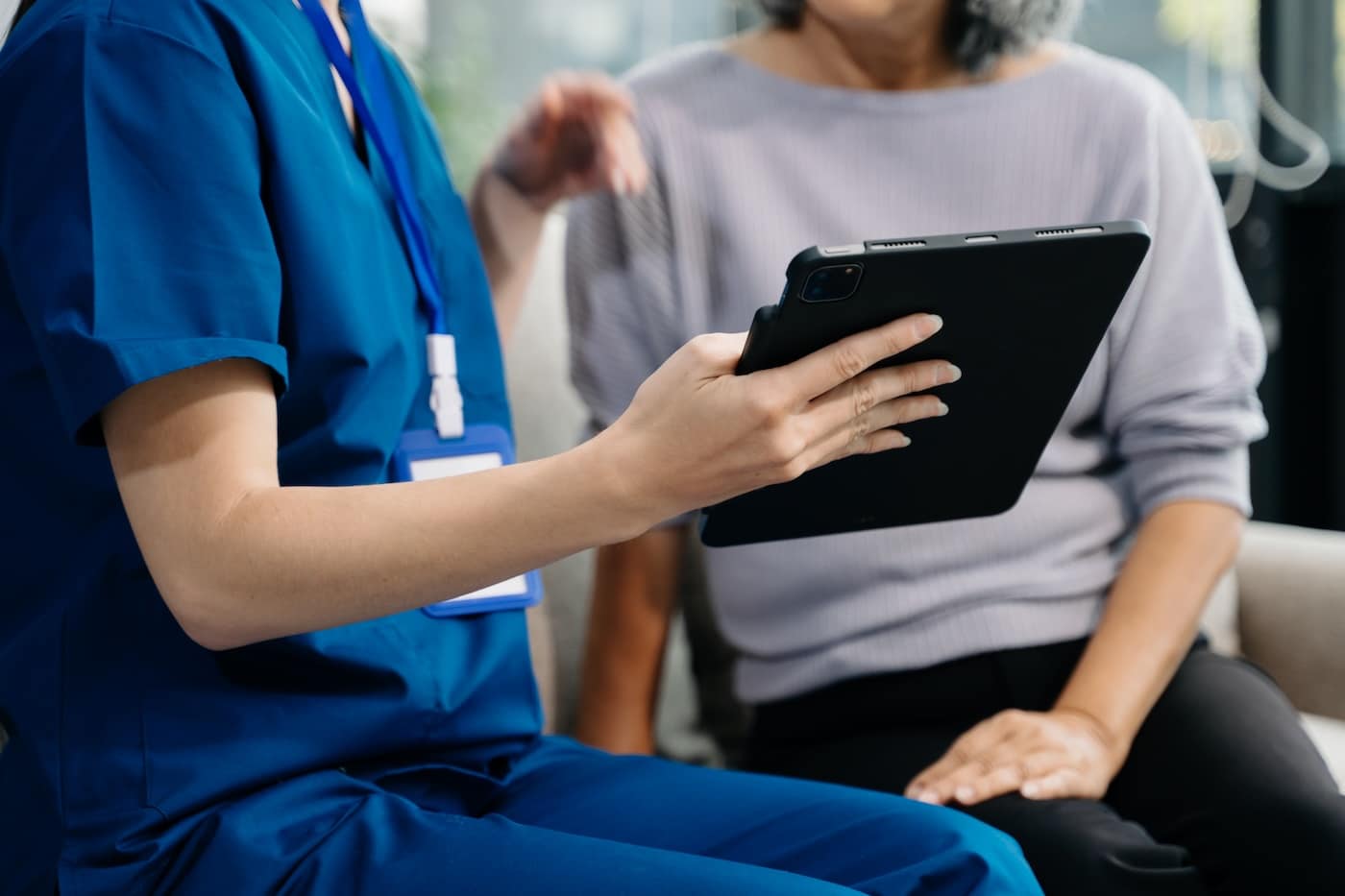 Licensed provider reviewing hormone labs using an individualized hormone therapy approach